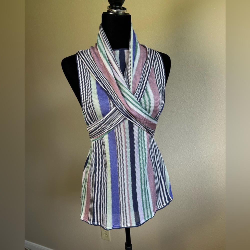 Missoni Women's Multicolor Knit Tank Top Tunic Size 42 - Picture 2 of 10
